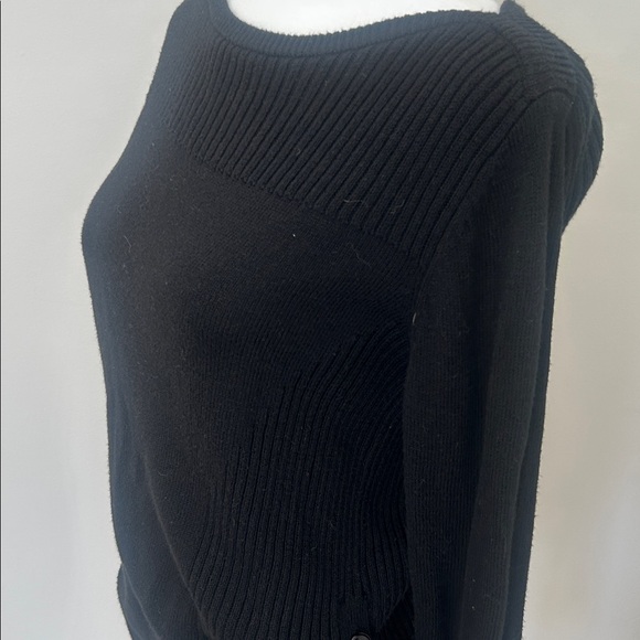 Ann Taylor Factory Black Crew Neck Sweater - Picture 5 of 9